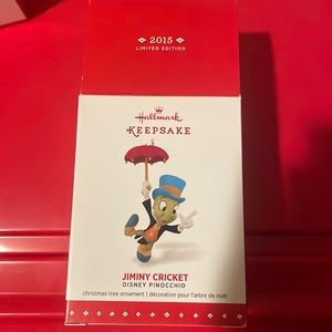2015 Jiminy Cricket Hallmark Christmas Keepsake Ornament.